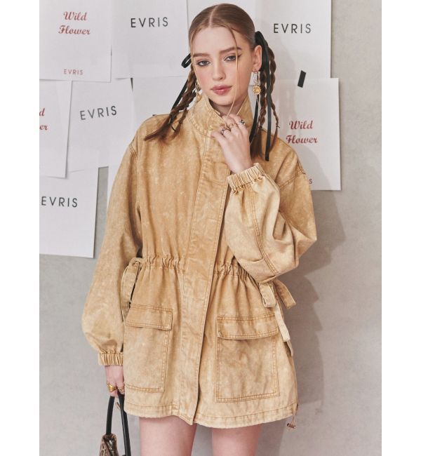 EVRIS「ミリタリーデザインルーズブルゾン【セットアップ着用可能】」|ブルゾン・スタジャン|