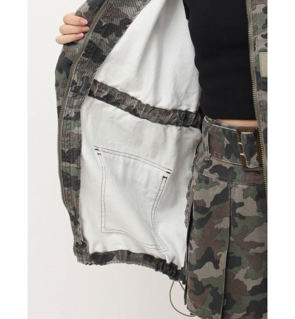 EVRIS「ミリタリーデザインルーズブルゾン【セットアップ着用可能】」|ブルゾン・スタジャン|