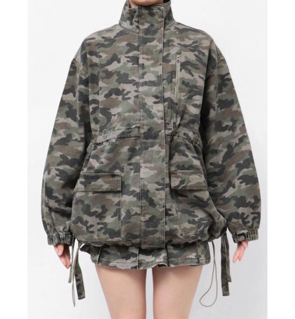 EVRIS「ミリタリーデザインルーズブルゾン【セットアップ着用可能】」|ブルゾン・スタジャン|