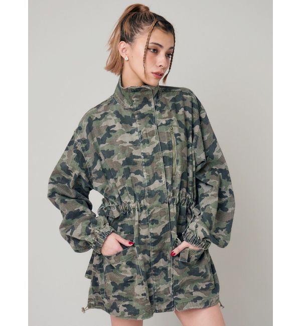 EVRIS「ミリタリーデザインルーズブルゾン【セットアップ着用可能】」|ブルゾン・スタジャン|