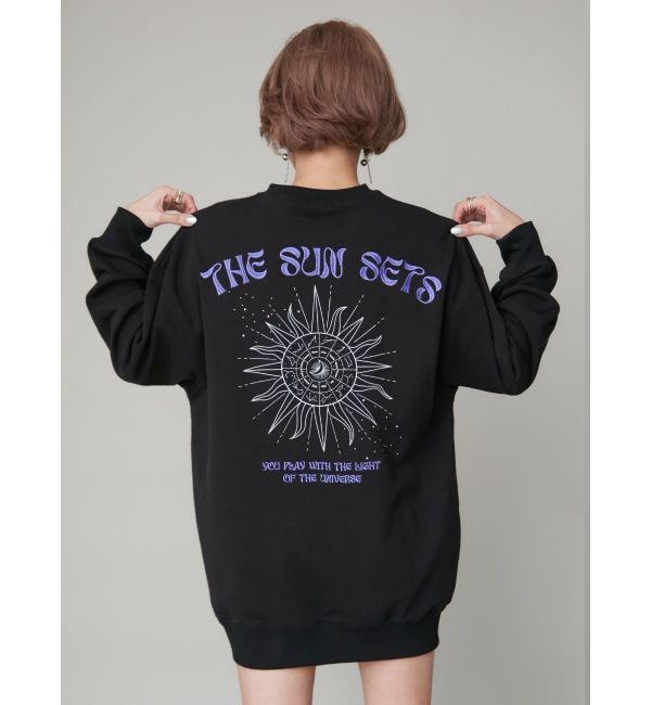 EVRIS「SUNNY GRAPHIC BIGスウェットトップス」|スウェット・ジャージ|