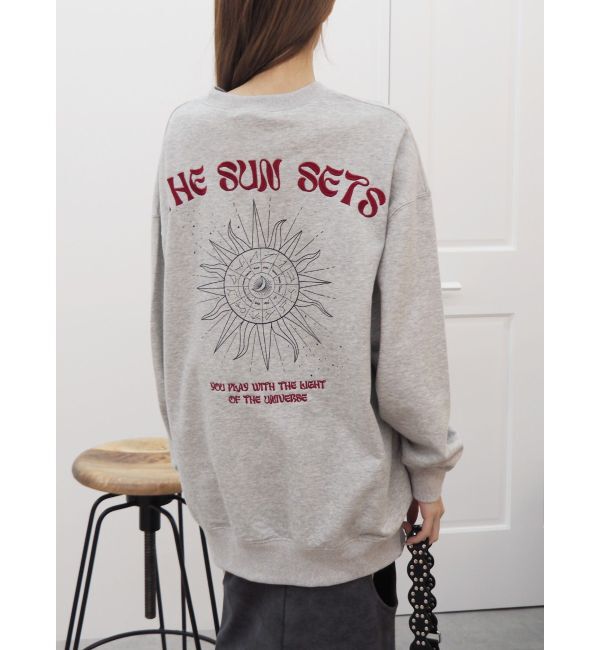 EVRIS「SUNNY GRAPHIC BIGスウェットトップス」|スウェット・ジャージ|