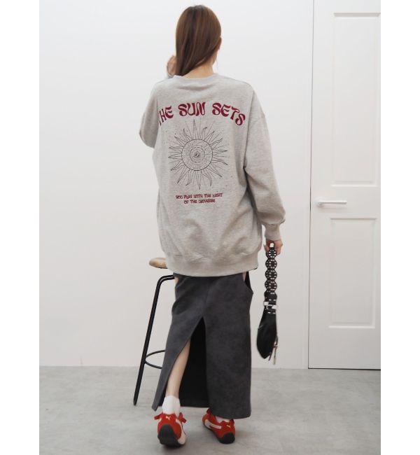 EVRIS「SUNNY GRAPHIC BIGスウェットトップス」|スウェット・ジャージ|