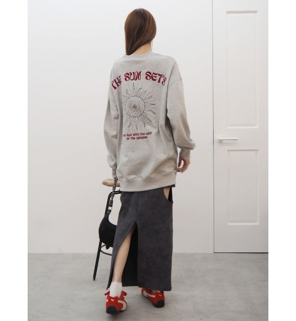 EVRIS「SUNNY GRAPHIC BIGスウェットトップス」|スウェット・ジャージ|