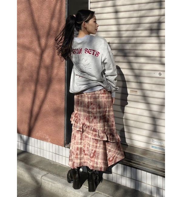 EVRIS「SUNNY GRAPHIC BIGスウェットトップス」|スウェット・ジャージ|