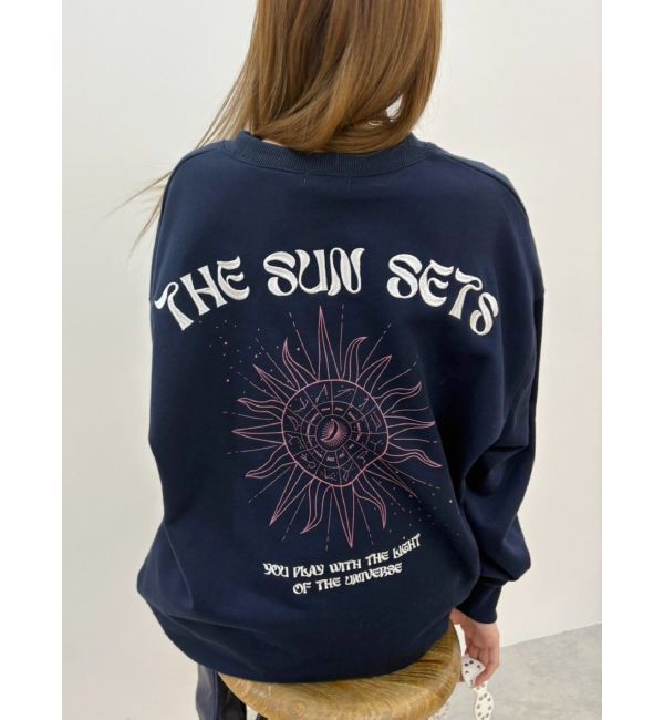 EVRIS「SUNNY GRAPHIC BIGスウェットトップス」|スウェット・ジャージ|