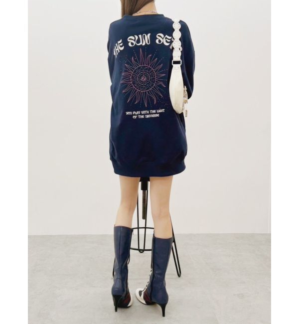 EVRIS「SUNNY GRAPHIC BIGスウェットトップス」|スウェット・ジャージ|