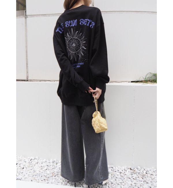 EVRIS「SUNNY GRAPHIC BIGスウェットトップス」|スウェット・ジャージ|