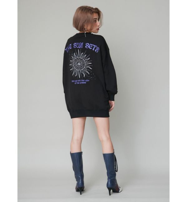 EVRIS「SUNNY GRAPHIC BIGスウェットトップス」|スウェット・ジャージ|