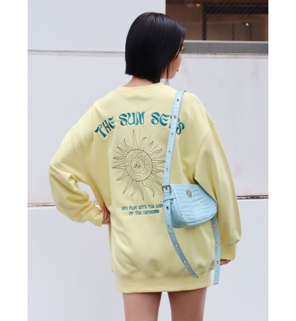 EVRIS「SUNNY GRAPHIC BIGスウェットトップス」|スウェット・ジャージ|