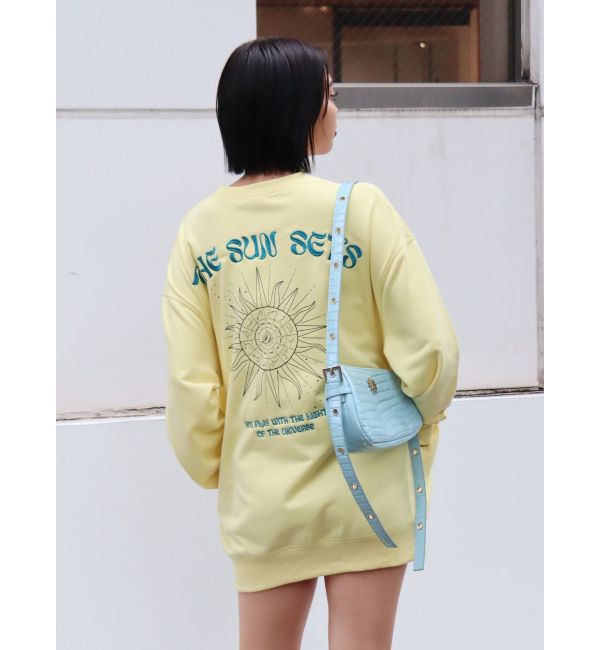 EVRIS「SUNNY GRAPHIC BIGスウェットトップス」|スウェット・ジャージ|