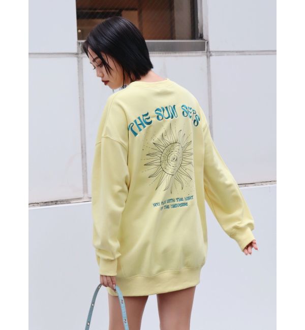 EVRIS「SUNNY GRAPHIC BIGスウェットトップス」|スウェット・ジャージ|