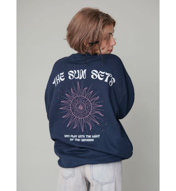 EVRIS「SUNNY GRAPHIC BIGスウェットトップス」|スウェット・ジャージ|