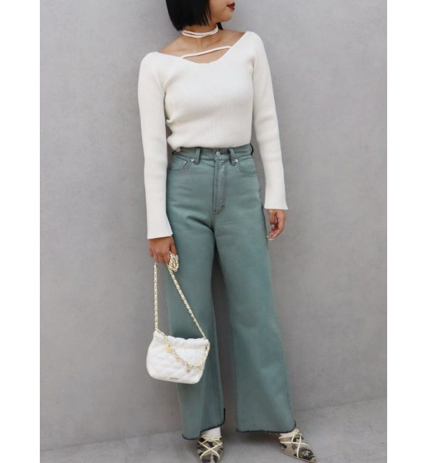 EVRIS「チョーカーネックニットトップス」|ニット・セーター|