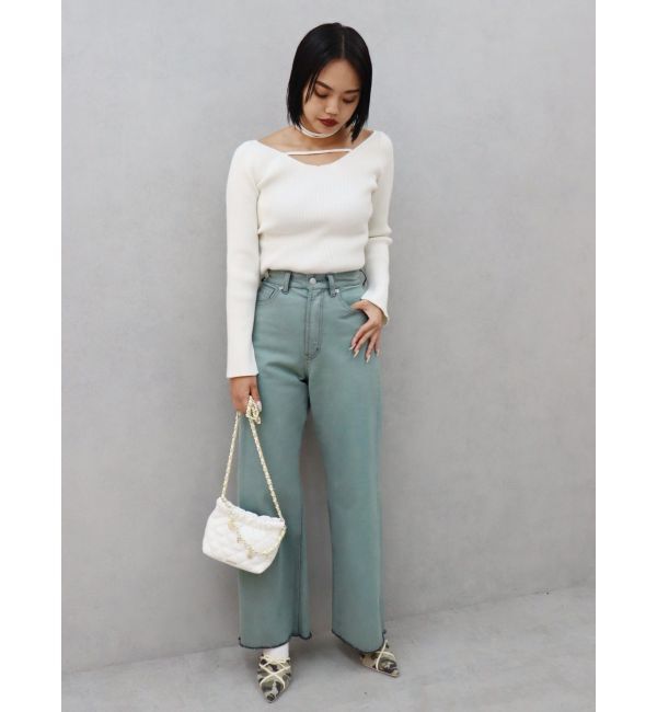 EVRIS「チョーカーネックニットトップス」|ニット・セーター|