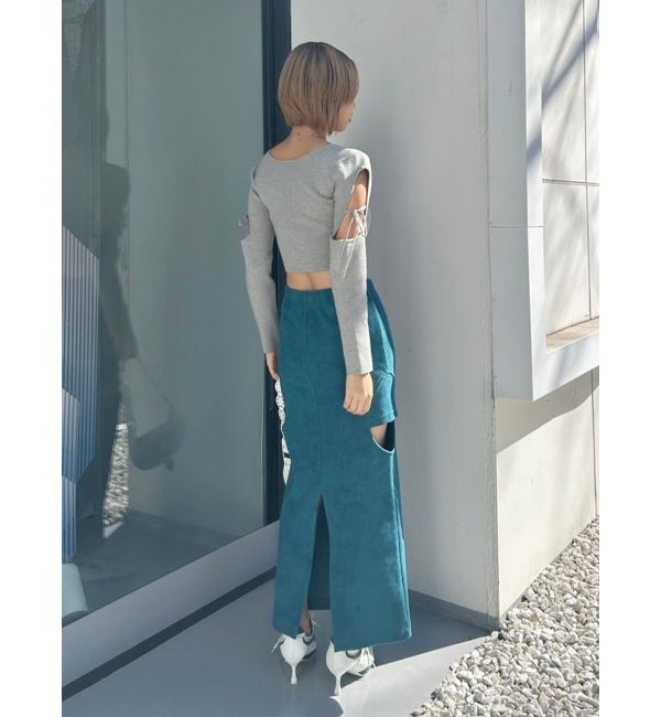 EVRIS「カットオフロングスカート」|スカート|