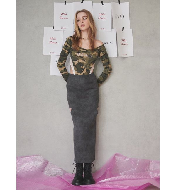 EVRIS「カットオフロングスカート」|スカート|