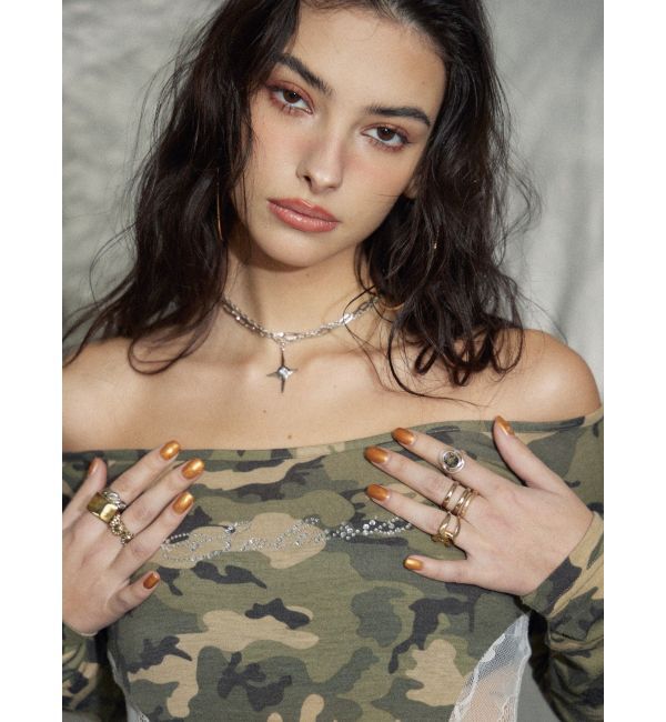 EVRIS「CROSS PENDANTチョーカーネックレス」|ネックレス|