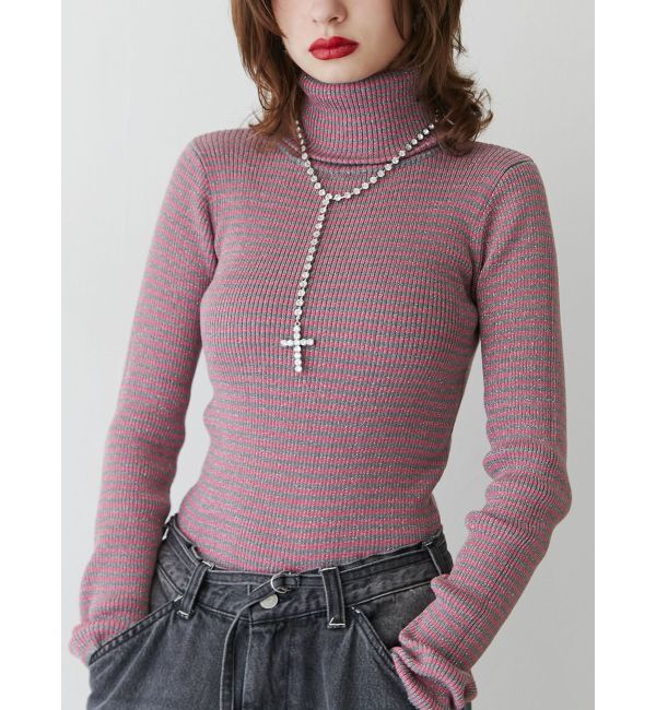 jouetie「ベーシックカラータートルニット」|ニット・セーター|