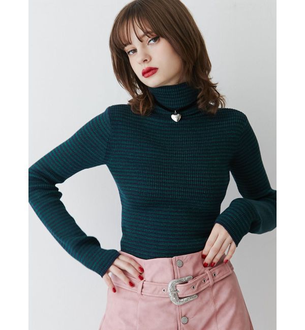 jouetie「ベーシックカラータートルニット」|ニット・セーター|