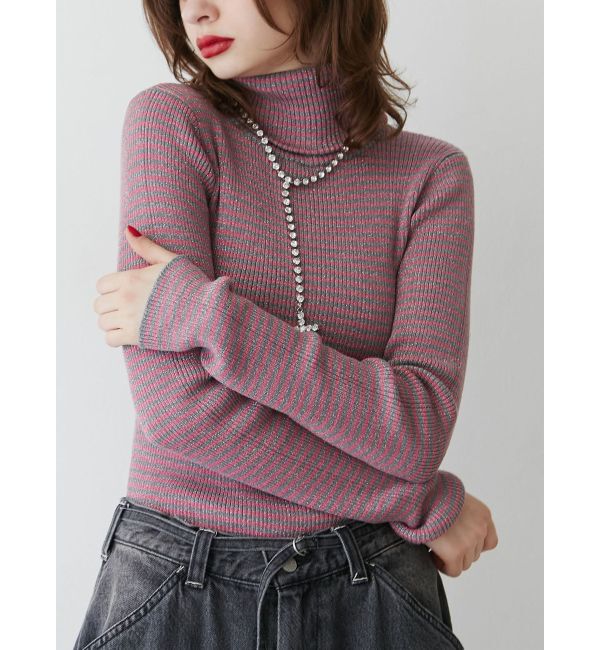 jouetie「ベーシックカラータートルニット」|ニット・セーター|ピンク