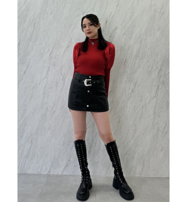 jouetie「パフスリーブハイネックニット」|ニット・セーター|