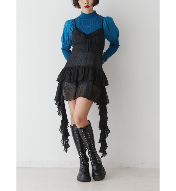 jouetie「パフスリーブハイネックニット」|ニット・セーター|