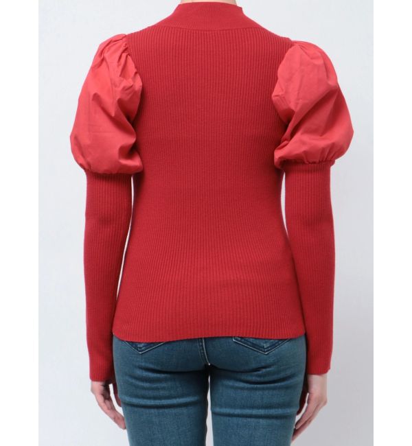 jouetie「パフスリーブハイネックニット」|ニット・セーター|