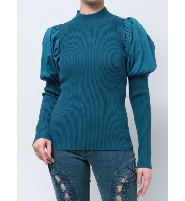 jouetie「パフスリーブハイネックニット」|ニット・セーター|