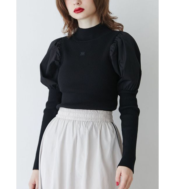 jouetie「パフスリーブハイネックニット」|ニット・セーター|