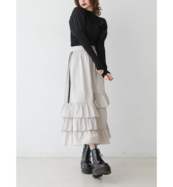 jouetie「パフスリーブハイネックニット」|ニット・セーター|