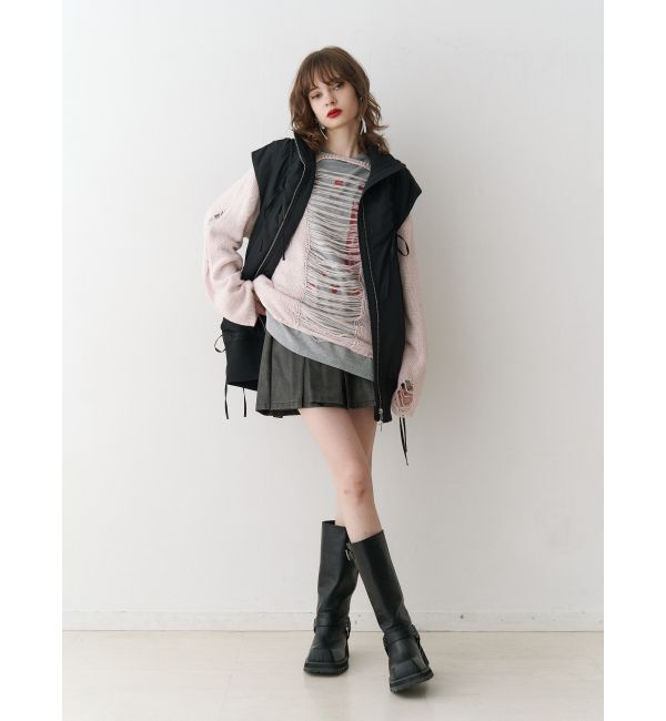 jouetie「オーバークラッシュローゲージニット」|ニット・セーター|