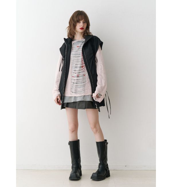 jouetie「オーバークラッシュローゲージニット」|ニット・セーター|