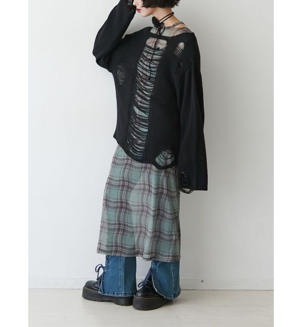 jouetie「オーバークラッシュローゲージニット」|ニット・セーター|