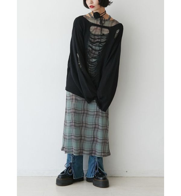 jouetie「オーバークラッシュローゲージニット」|ニット・セーター|