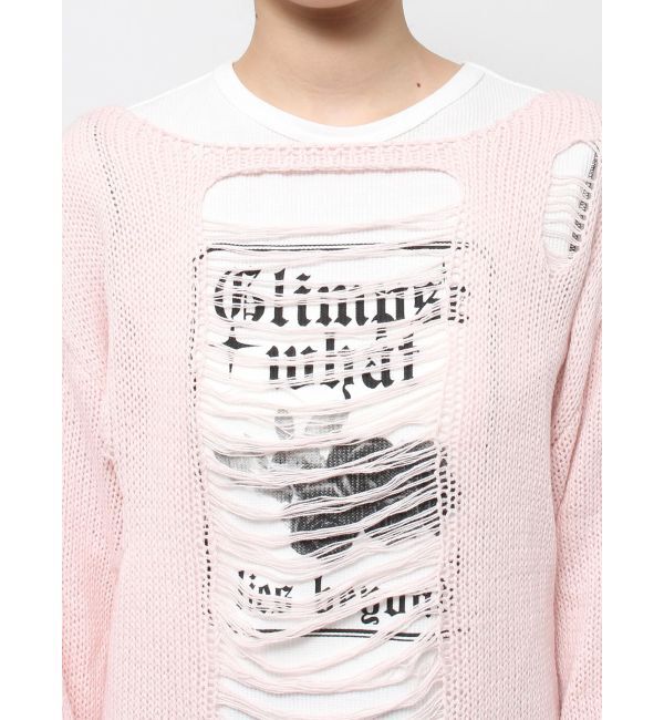 jouetie「オーバークラッシュローゲージニット」|ニット・セーター|