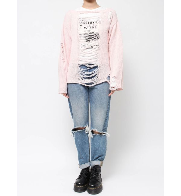 jouetie「オーバークラッシュローゲージニット」|ニット・セーター|