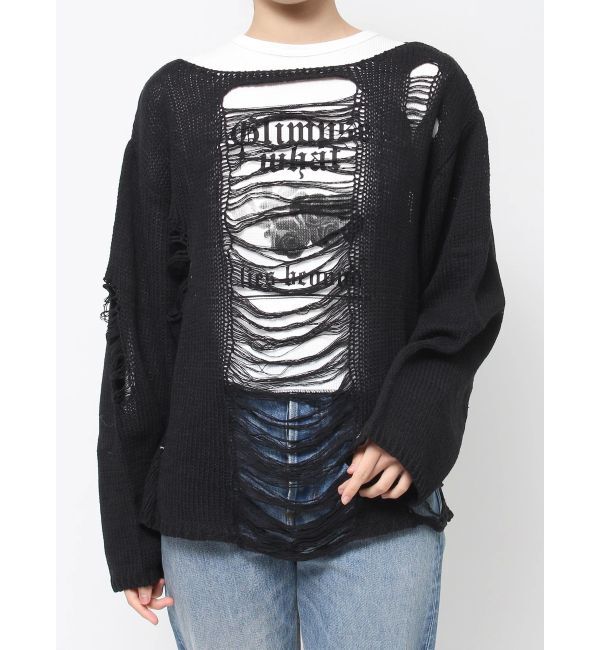 jouetie「オーバークラッシュローゲージニット」|ニット・セーター|