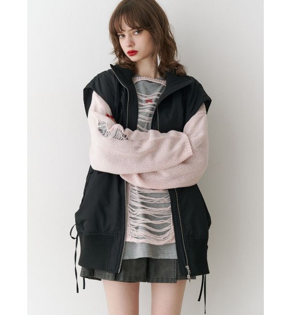 jouetie「オーバークラッシュローゲージニット」|ニット・セーター|