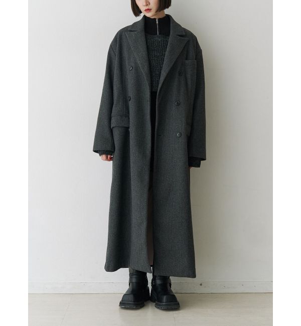 jouetie「ダブルブレストロングコート」|チェスターコート|