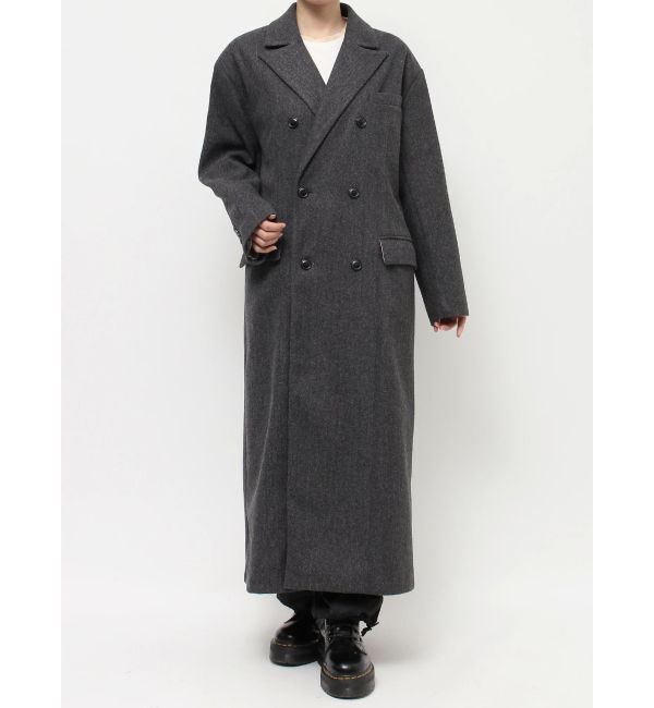 jouetie「ダブルブレストロングコート」|チェスターコート|
