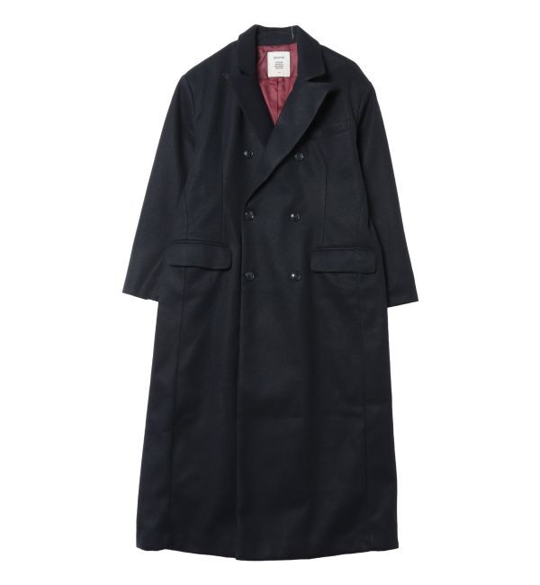 jouetie「ダブルブレストロングコート」|チェスターコート|ネイビー