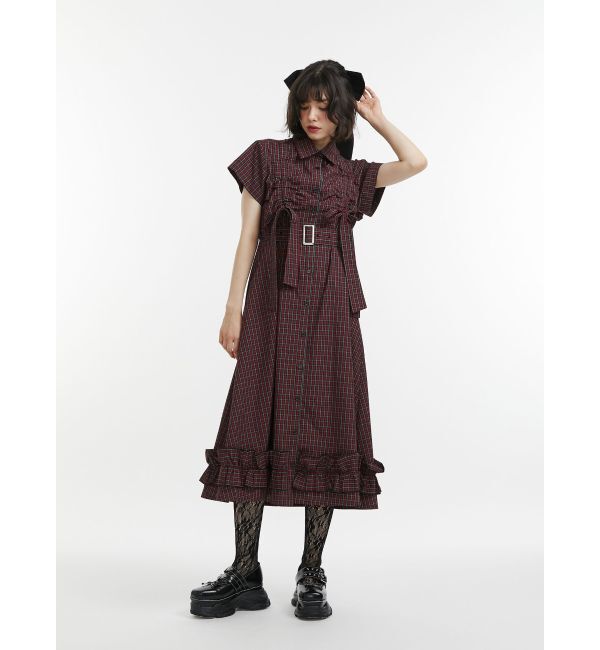 jouetie「ギャザーリボンシャツワンピース」|ワンピース|