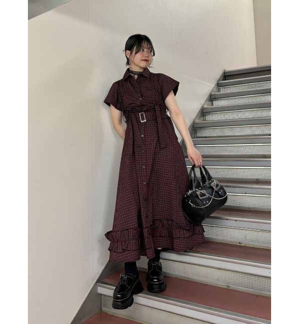 jouetie「ギャザーリボンシャツワンピース」|ワンピース|