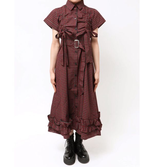 jouetie「ギャザーリボンシャツワンピース」|ワンピース|