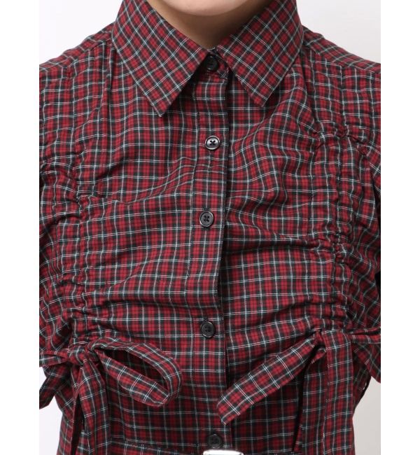 jouetie「ギャザーリボンシャツワンピース」|ワンピース|