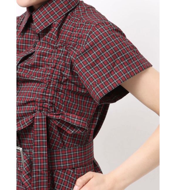 jouetie「ギャザーリボンシャツワンピース」|ワンピース|