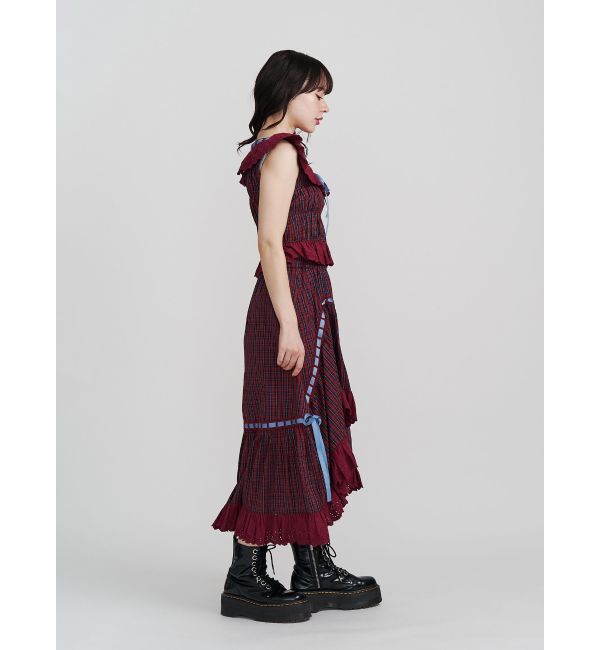 jouetie「リボンステッチフリルビスチェ【セットアップ対応】」|シャツ・ブラウス|