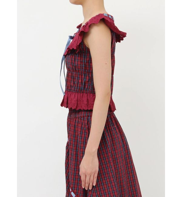 jouetie「リボンステッチフリルビスチェ【セットアップ対応】」|シャツ・ブラウス|