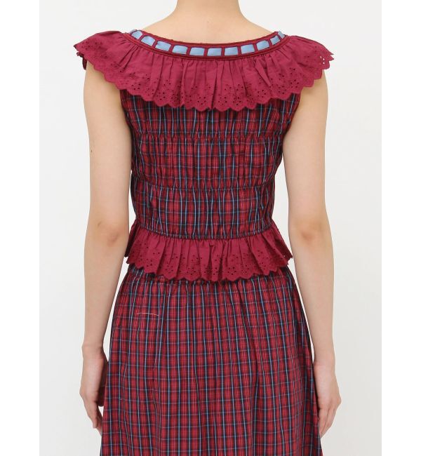 jouetie「リボンステッチフリルビスチェ【セットアップ対応】」|シャツ・ブラウス|